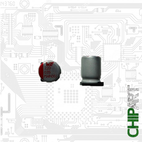 CHIPART.PT-0502-014-Condensador Eletrolítico 22uF 35V