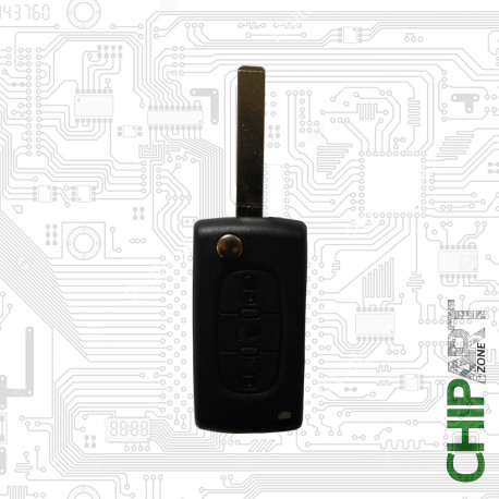 CITROEN PEUGEOT CHAVE 3BOTÕES 433MHZ VA2 FSK - LUZ