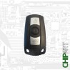 BMW CHAVE 3 BOTÕES 868MHZ PCF7945 ID46 HU92