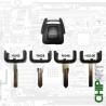 OPEL CHAVE 2 BOTÕES 434MHZ PCF7935AA ID40 HU43/HU46/HU100/YM28